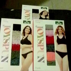 [NWT] XL Panties Lace underwear Seamless Bikini. Siz pack